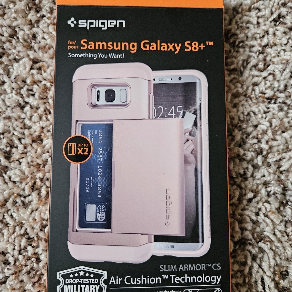 Spigen Rose Gold Samsung Galaxy S8+ Case NWT - Picture 2 of 6